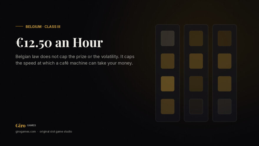 Giro Games cover: Belgium's €12.50 hourly loss limit on Class III café slot machines