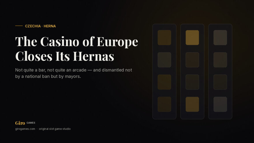Giro Games cover: the decline of the Czech herna and municipal gambling control