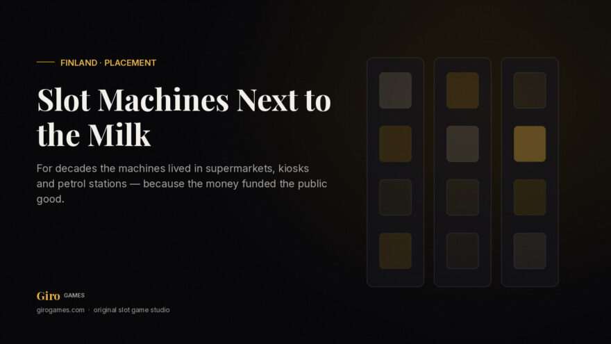 Giro Games cover: Finland's era of supermarket slot machines under the Veikkaus monopoly