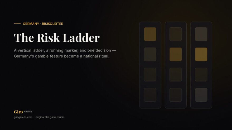 Giro Games cover: Germany's Risikoleiter gamble feature on land-based slot machines