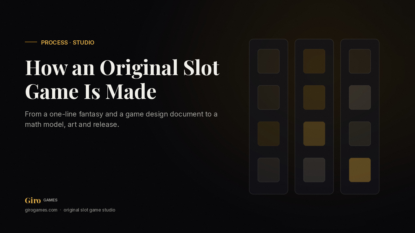 Giro Games cover: how an original slot game is made, from GDD to release