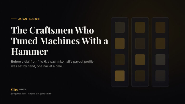 The Craftsmen Who Tuned Machines With a Hammer — Giro Games — original slot games studio