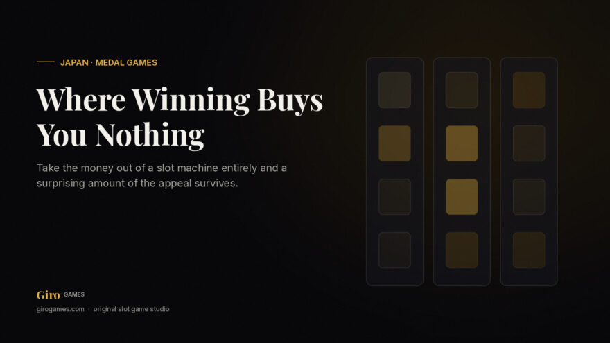 Giro Games cover: Japanese medal games and slot machines with no cash out