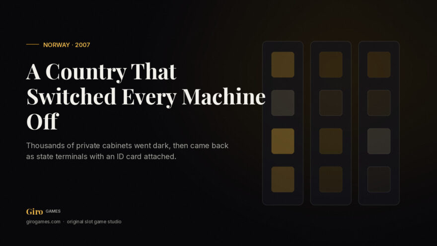 Giro Games cover: Norway's 2007 slot machine ban as a natural experiment in gambling policy