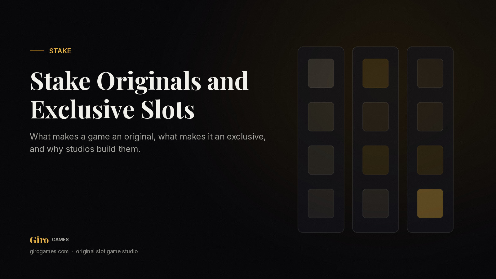 Giro Games cover: Stake originals and exclusive slots explained