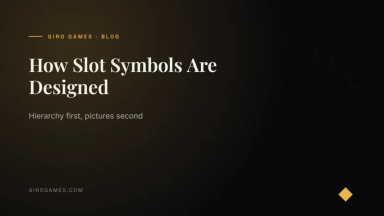 How Slot Symbols Are Designed — Giro Games — original slot games studio