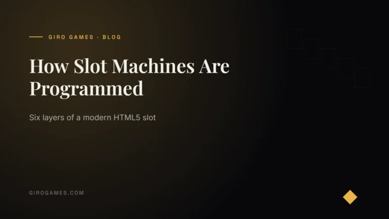 How Slot Machines Are Programmed — Giro Games — original slot games studio