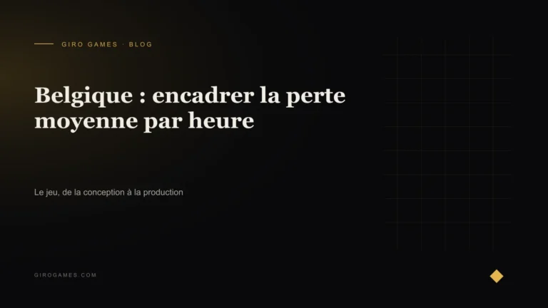 Couverture de l'article : Belgique : encadrer la perte moyenne par heure