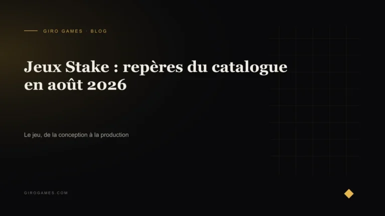 Couverture de l'article : Jeux Stake : repères du catalogue en août 2026