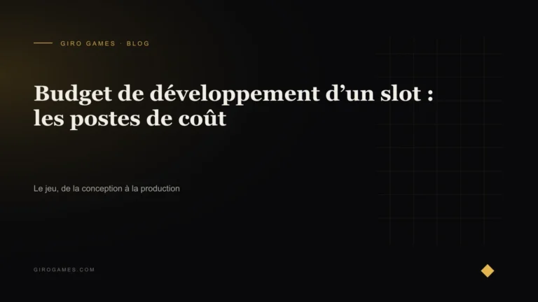 Couverture de l'article : Budget de développement d’un slot : les postes de coût