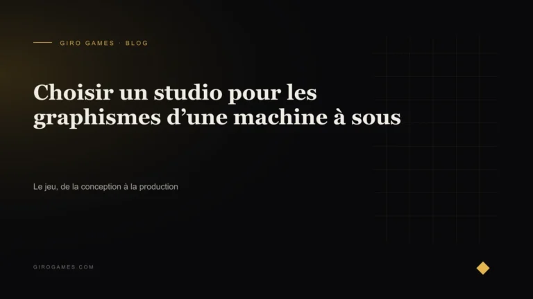 Couverture de l'article : Choisir un studio pour les graphismes d’une machine à sous