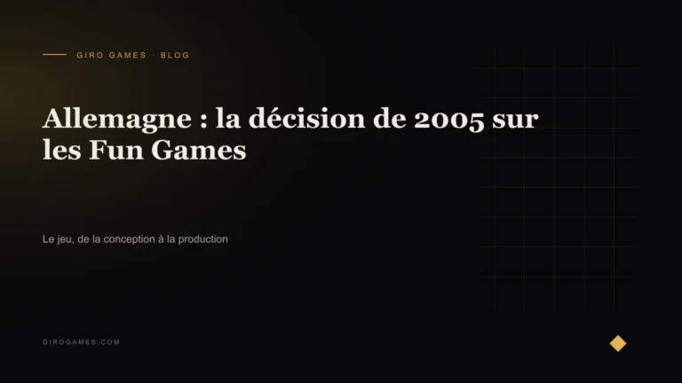 Couverture de l'article : Allemagne : la décision de 2005 sur les Fun Games