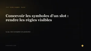 Couverture de l'article : Concevoir les symboles d’un slot : rendre les règles visibles