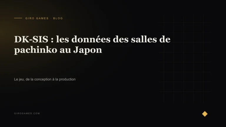 Couverture de l'article : DK-SIS : les données des salles de pachinko au Japon
