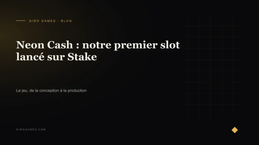 Couverture de l'article : Neon Cash : notre premier slot lancé sur Stake