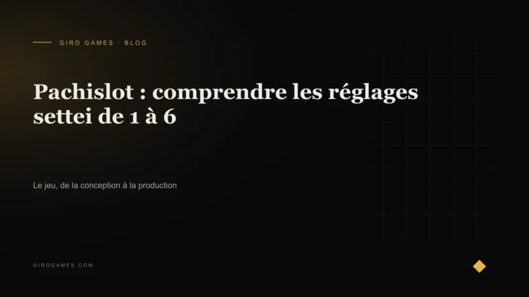 Couverture de l'article : Pachislot : comprendre les réglages settei de 1 à 6