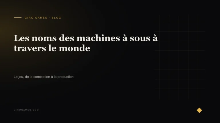 Couverture de l'article : Les noms des machines à sous à travers le monde