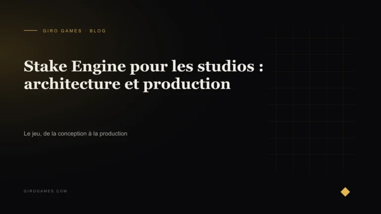 Couverture de l'article : Stake Engine pour les studios : architecture et production