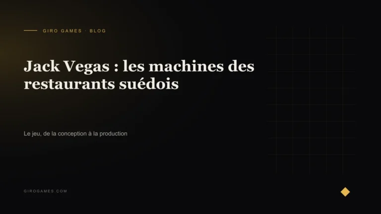 Couverture de l'article : Jack Vegas : les machines des restaurants suédois
