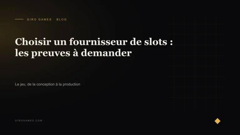 Couverture de l'article : Choisir un fournisseur de slots : les preuves à demander