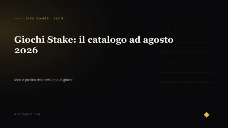 Copertina dell'articolo: Giochi Stake: il catalogo ad agosto 2026