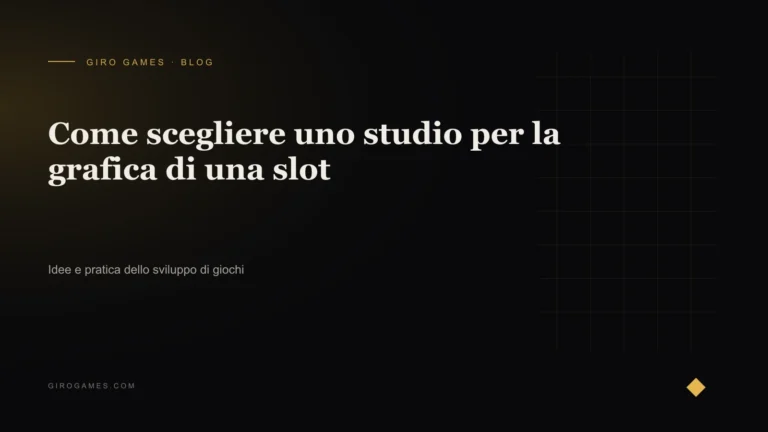 Copertina dell'articolo: Come scegliere uno studio per la grafica di una slot