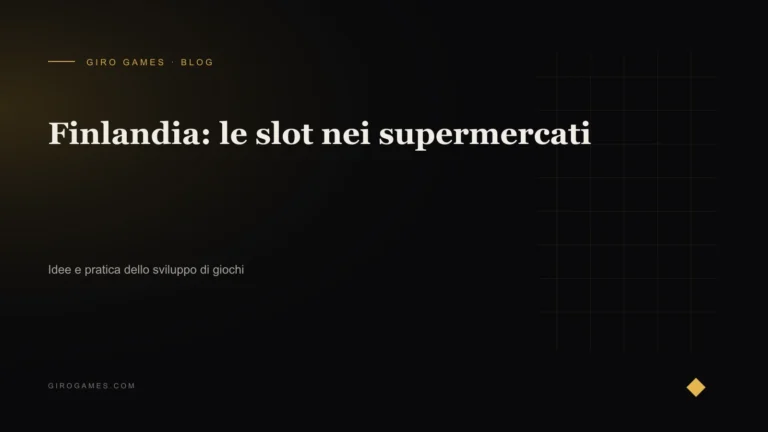 Copertina dell'articolo: Finlandia: le slot nei supermercati