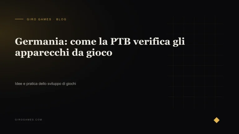 Copertina dell'articolo: Germania: come la PTB verifica gli apparecchi da gioco