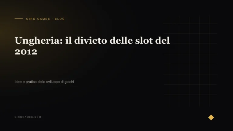 Copertina dell'articolo: Ungheria: il divieto delle slot del 2012