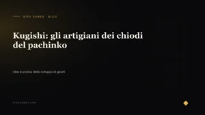 Copertina dell'articolo: Kugishi: gli artigiani dei chiodi del pachinko