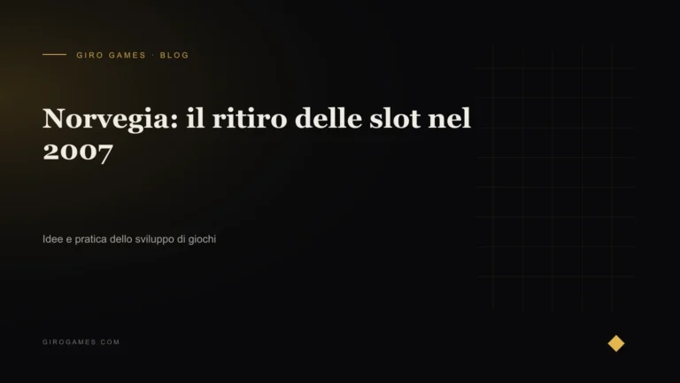 Copertina dell'articolo: Norvegia: il ritiro delle slot nel 2007