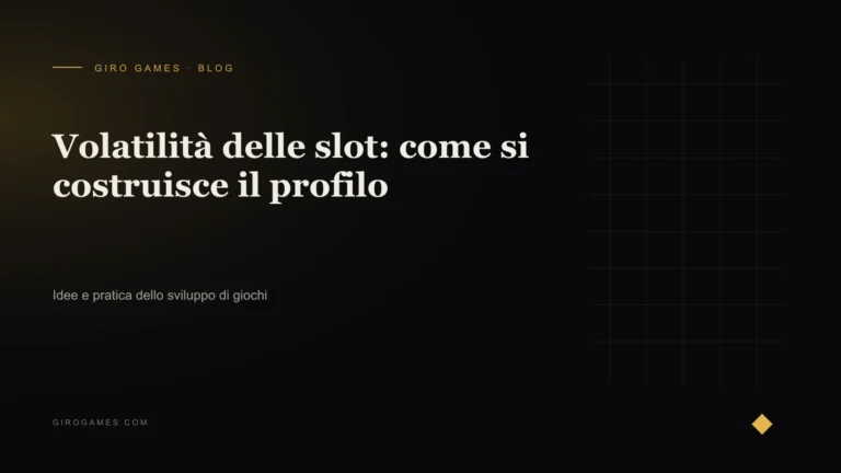 Copertina dell'articolo: Volatilità delle slot: come si costruisce il profilo