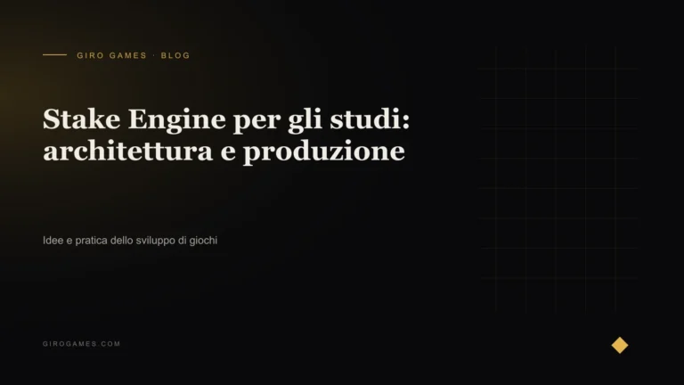 Copertina dell'articolo: Stake Engine per gli studi: architettura e produzione