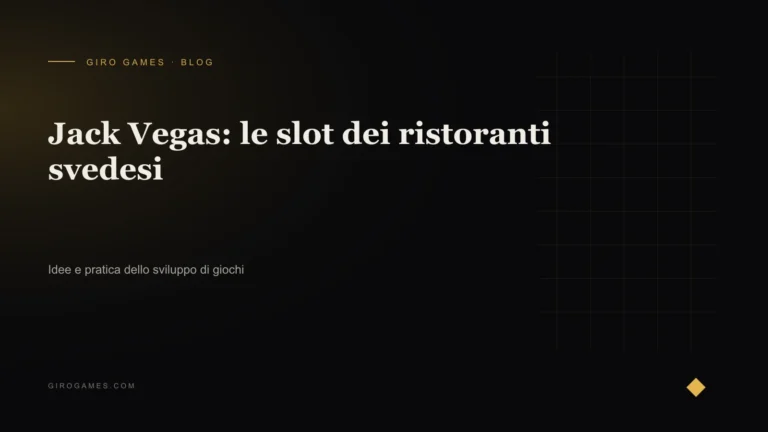 Copertina dell'articolo: Jack Vegas: le slot dei ristoranti svedesi