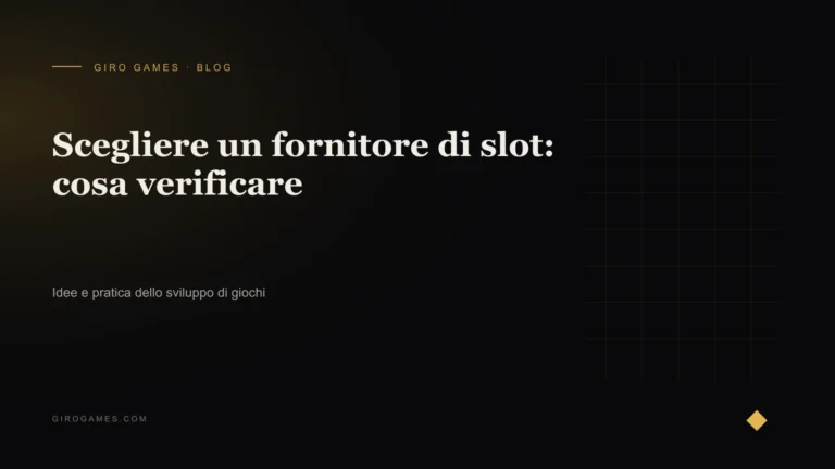 Copertina dell'articolo: Scegliere un fornitore di slot: cosa verificare