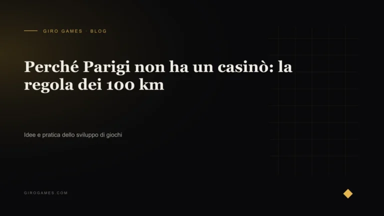 Copertina dell'articolo: Perché Parigi non ha un casinò: la regola dei 100 km