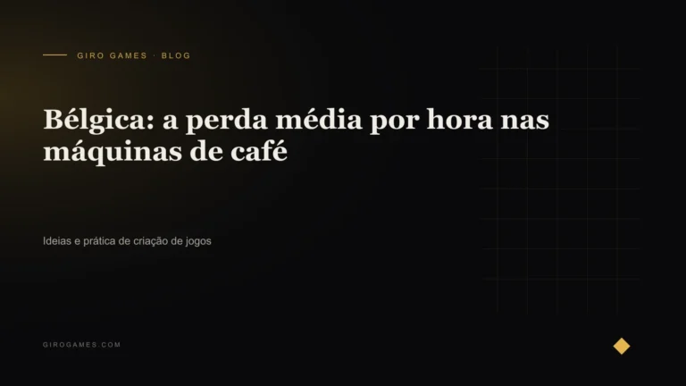 Capa do artigo: Bélgica: a perda média por hora nas máquinas de café