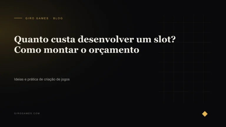 Capa do artigo: Quanto custa desenvolver um slot? Como montar o orçamento