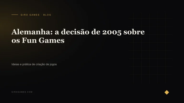 Capa do artigo: Alemanha: a decisão de 2005 sobre os Fun Games