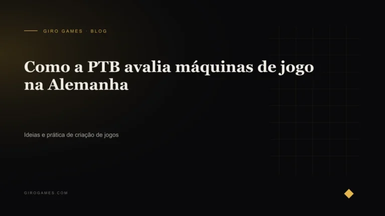 Capa do artigo: Como a PTB avalia máquinas de jogo na Alemanha