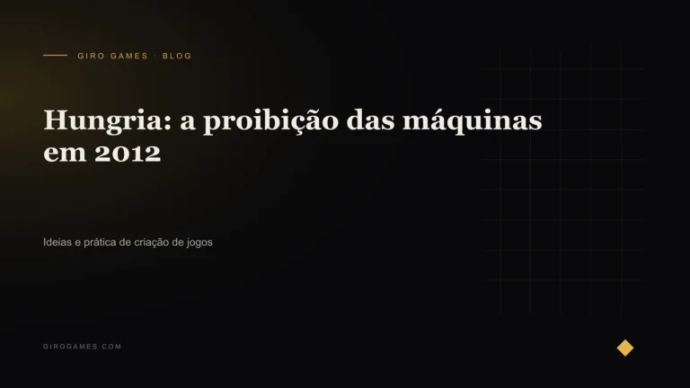 Capa do artigo: Hungria: a proibição das máquinas em 2012