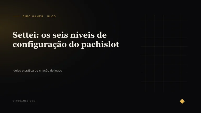 Capa do artigo: Settei: os seis níveis de configuração do pachislot