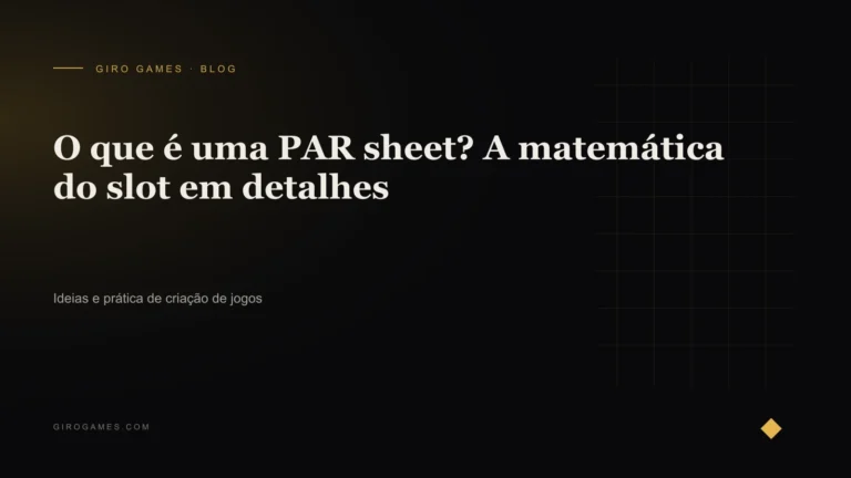 Capa do artigo: O que é uma PAR sheet? A matemática do slot em detalhes