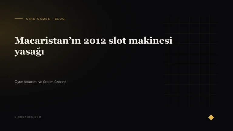 Makale kapağı: Macaristan’ın 2012 slot makinesi yasağı