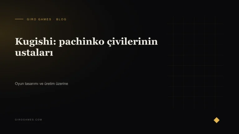 Makale kapağı: Kugishi: pachinko çivilerinin ustaları