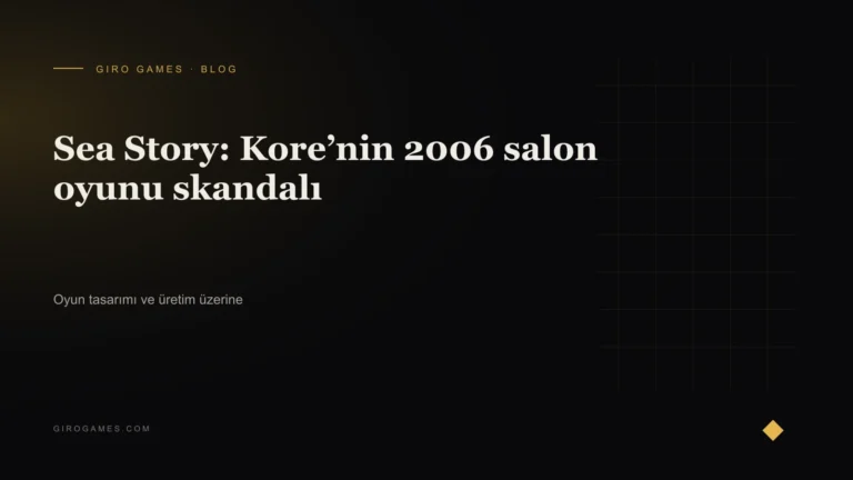 Makale kapağı: Sea Story: Kore’nin 2006 salon oyunu skandalı