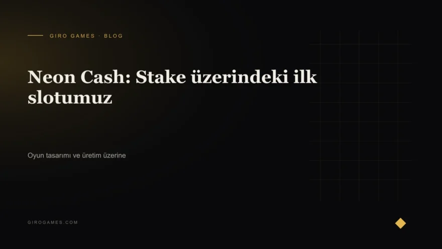 Makale kapağı: Neon Cash: Stake üzerindeki ilk slotumuz