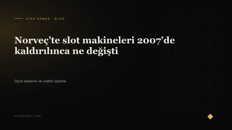 Makale kapağı: Norveç’te slot makineleri 2007’de kaldırılınca ne değişti