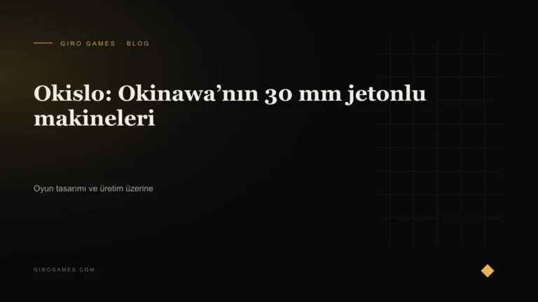 Makale kapağı: Okislo: Okinawa’nın 30 mm jetonlu makineleri
