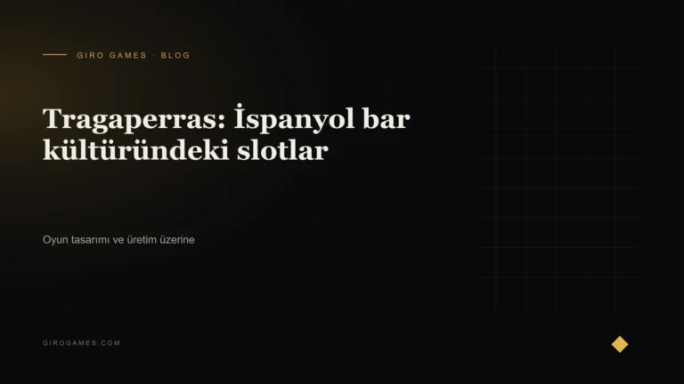 Makale kapağı: Tragaperras: İspanyol bar kültüründeki slotlar